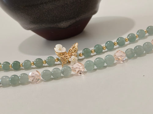 WE 6mm jadeite beads bracelet