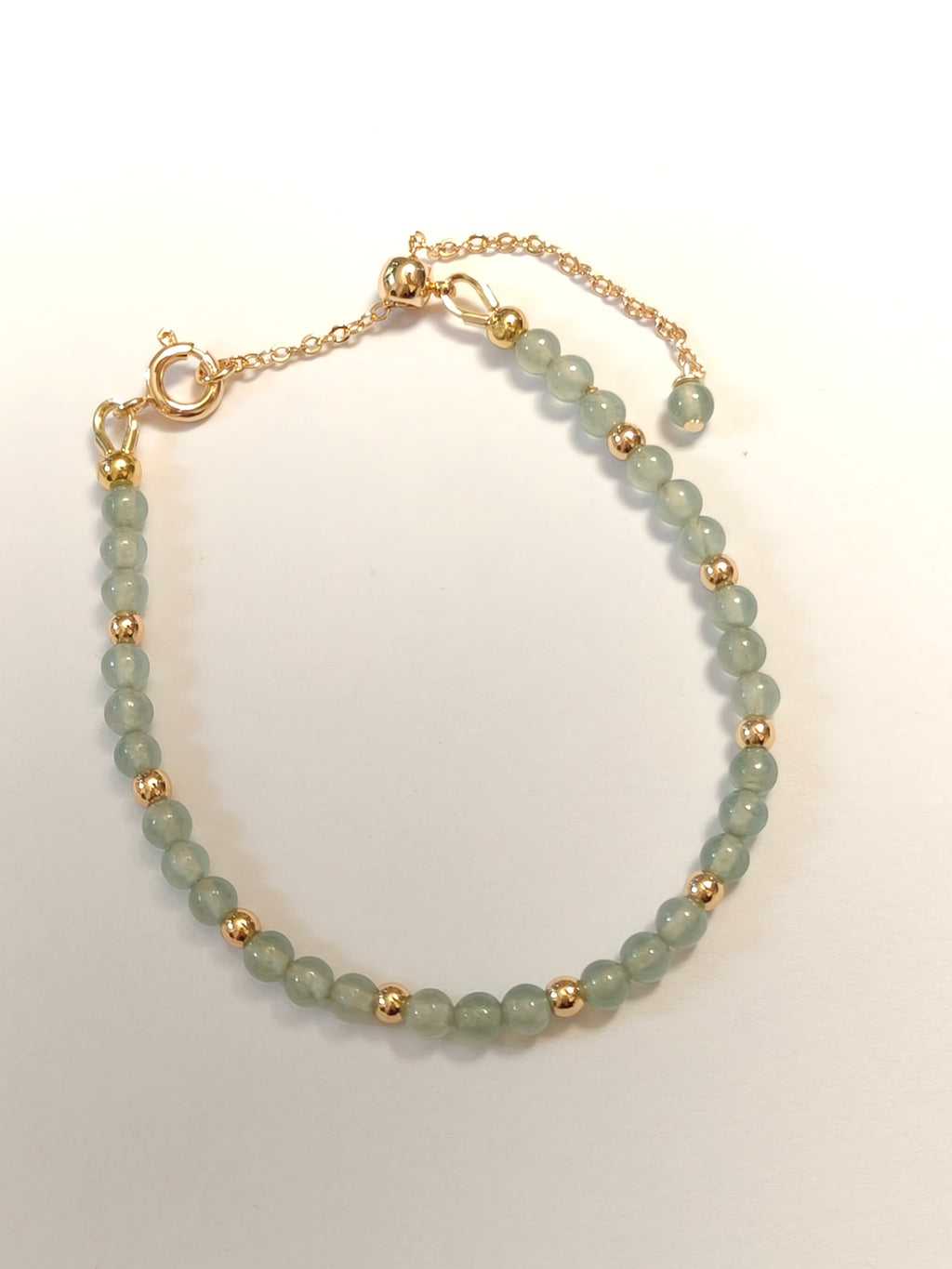 WE lux 3mm icy jadeite beads necklace and bracelet