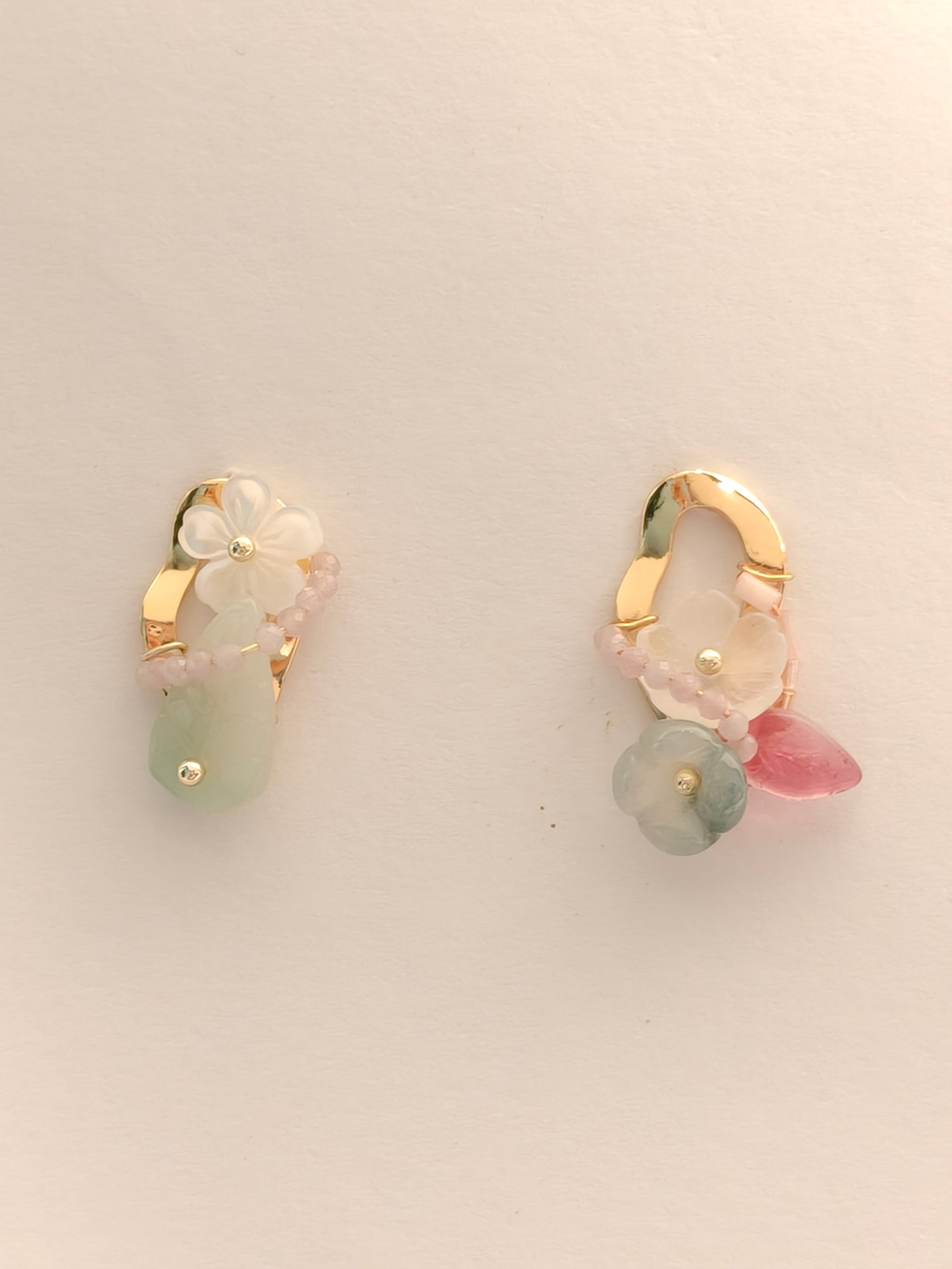 WE Monet jadeite earring