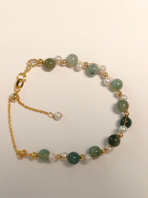 WE jadeite beads bracelet