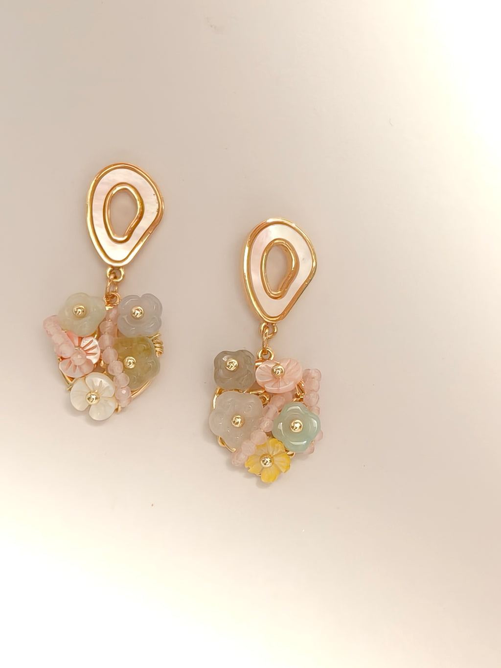 WE Monet jadeite earring