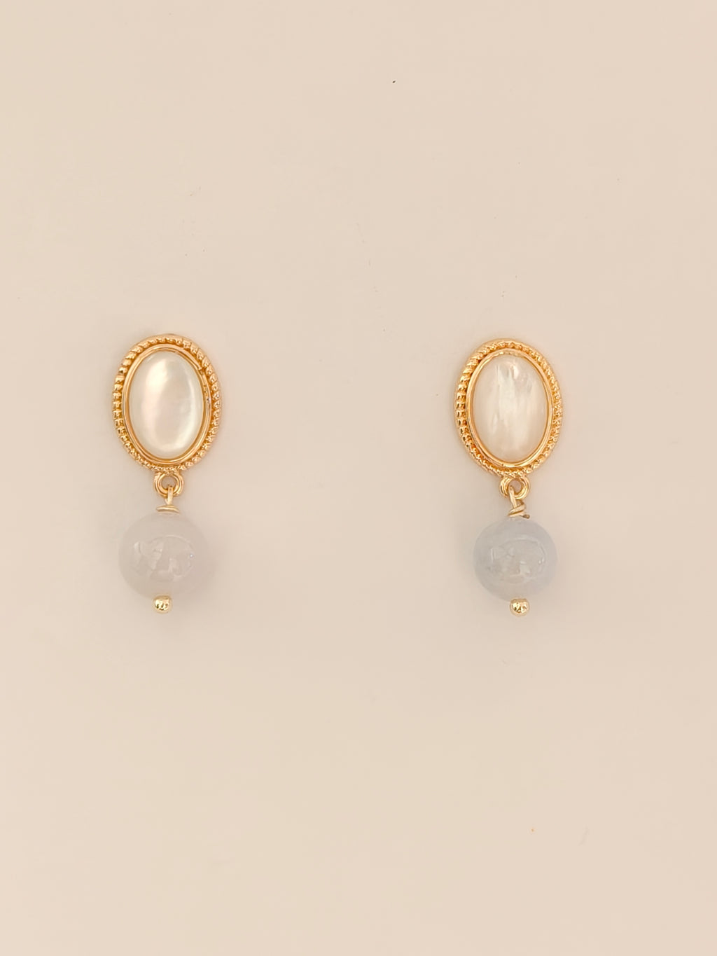 WE lavender jadeite earring