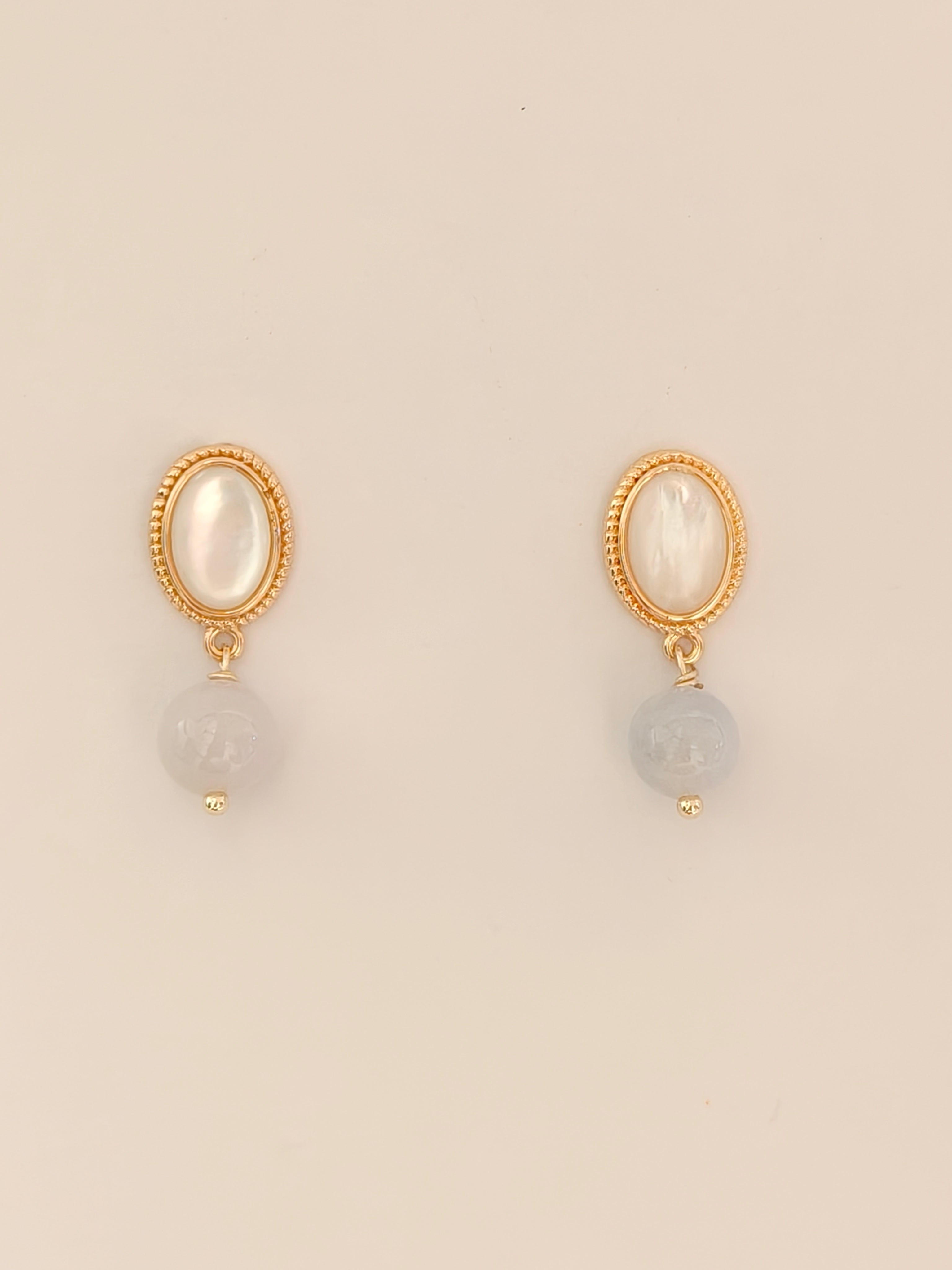 WE lavender jadeite earring